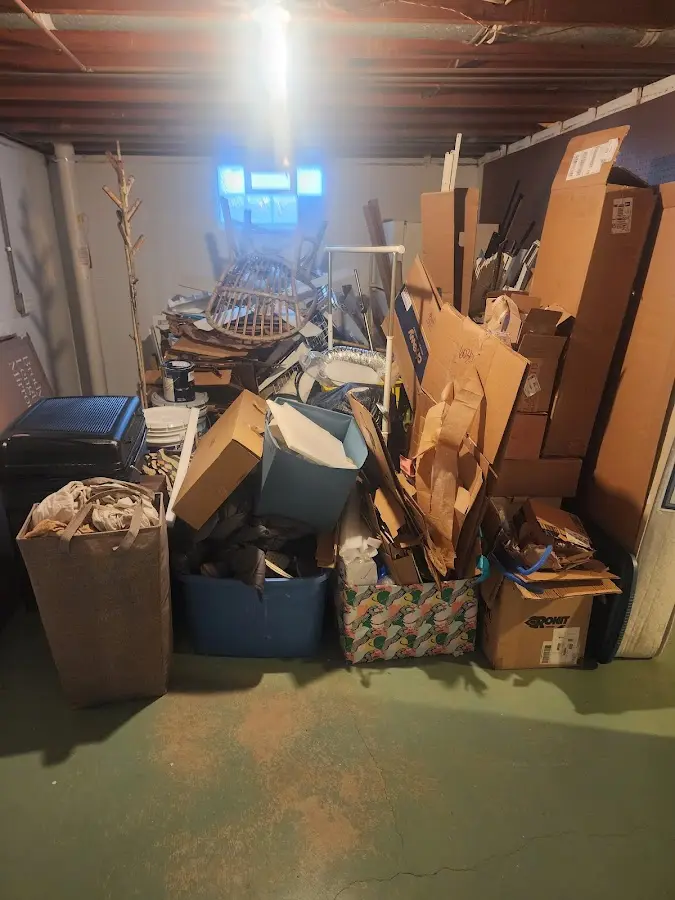 Roll-off dumpster container at job site for Roll Off Dumpster Rental in Hazel Dell